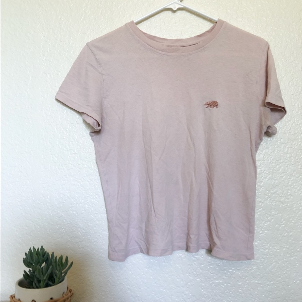 Brandy Melville pink bear tee